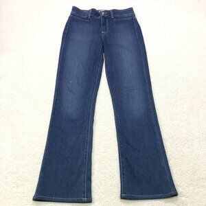 Paige Bootcut Jeans Womens 26 High Rise Manhattan Slim Stretch Denim Classic